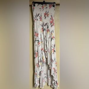 Skylar + Jade floral strapless maxi dress